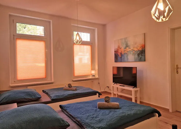 Happyside Travel&work #1 O Wlan O 6 Einzelbetten Appartement Leipzig